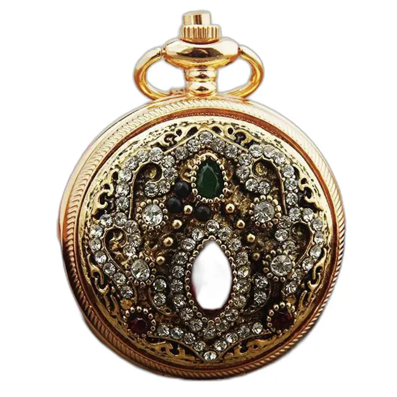 Montre Collier Chic Royale en or, élégante montre collier pour homme et femme