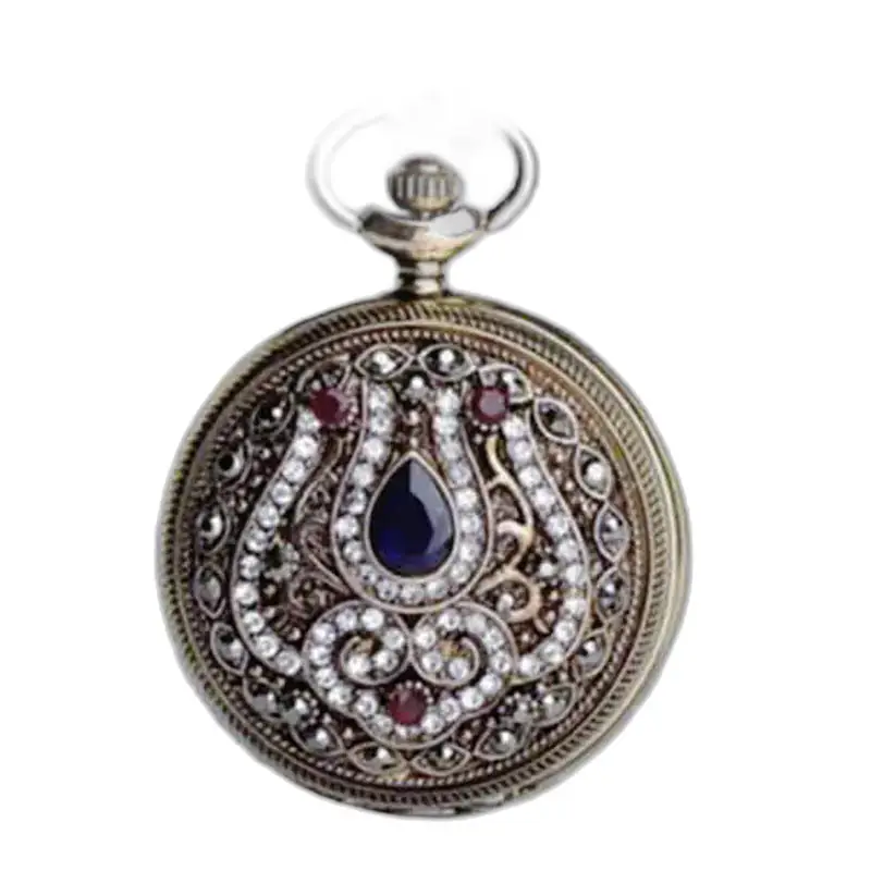 Montre Collier Femme avec Pierres Précieuses et couleurs d’or, montre élégante et raffinée