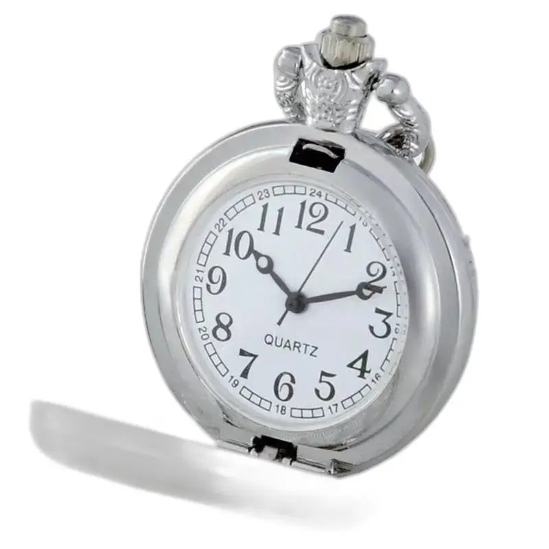 Montre Collier Fleurs Charmeuses Vintage avec une élégante montre à gousset en argent