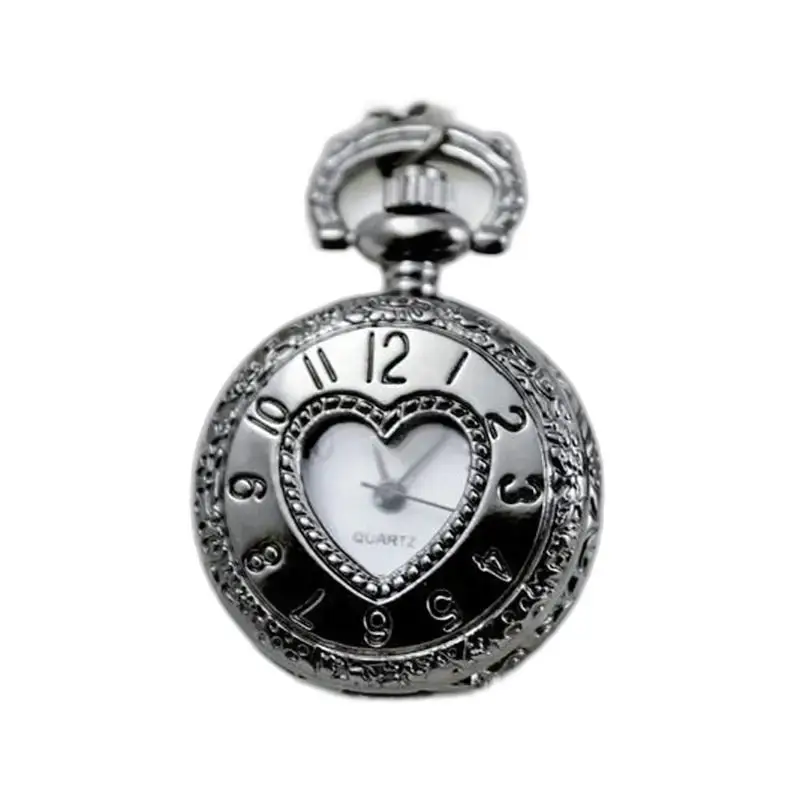 Montre Collier Girl’s Charm Vintage Chic avec montre en forme de cœur