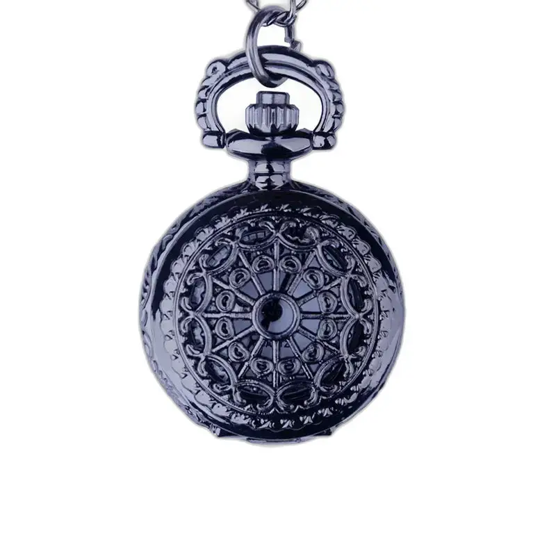 Montre Collier Girl’s Charm Vintage Chic avec montre de poche en métal orné