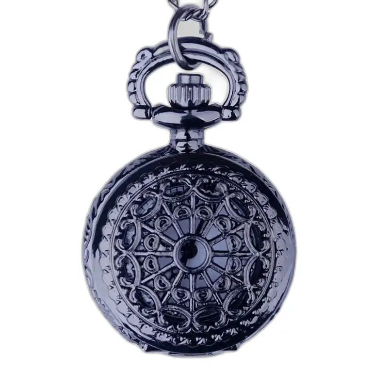 Montre Collier Girl’s Charm Vintage Chic avec une montre de poche en métal orné
