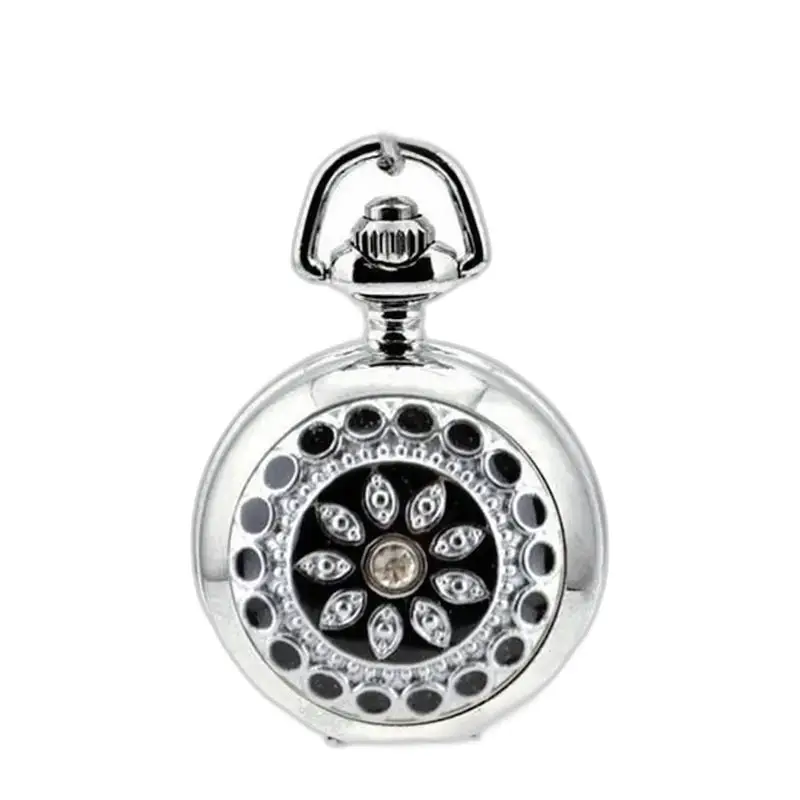 Montre Collier Harmonie avec un design floral sur une montre argentée élégante