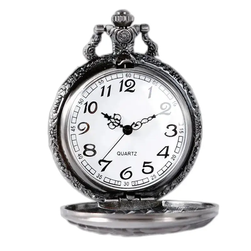 Montre Collier Loup Games Of Thrones Or Argent avec montre de poche argentée ornée