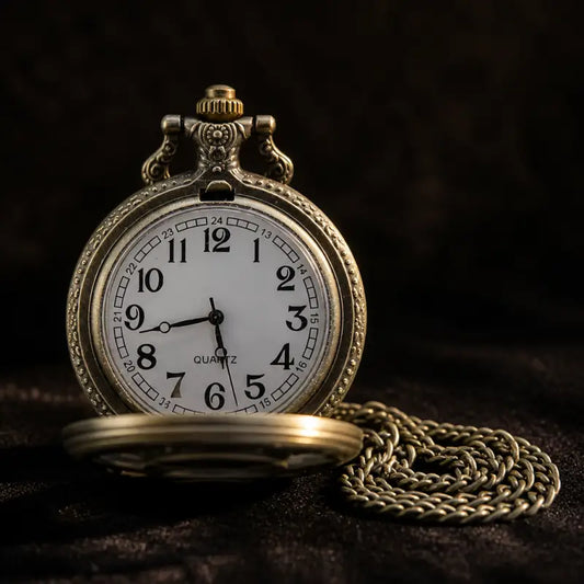 Montre à Gousset Collier Loups Vintage - Univers Gousset