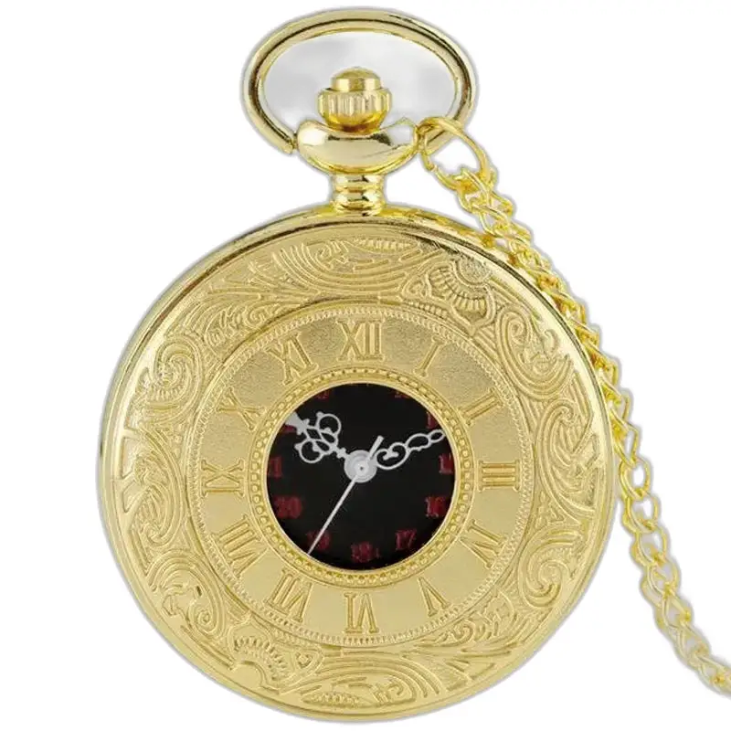 Montre Collier Mécanique Style Pendentif Or Argent Noir avec chaîne élégante