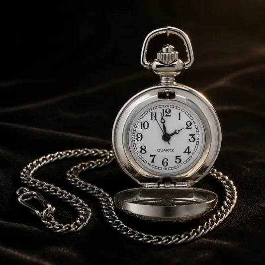 Montre de Poche Quartz Panda Collier Vintage - Univers Gousset