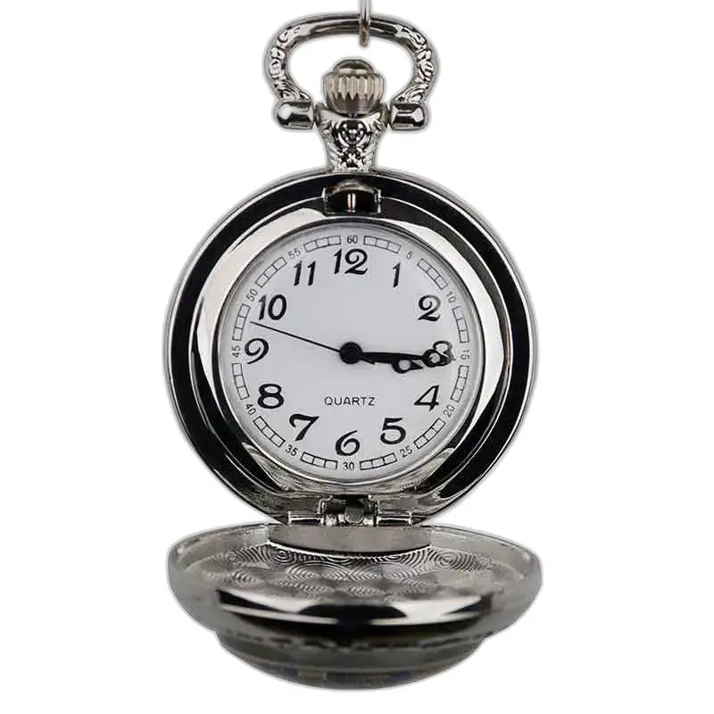 Montre collier Papillon avec pierres précieuses et montre pendentif en argent