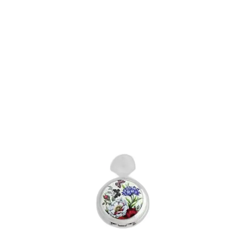 Pendentif en acier inoxydable avec motif floral, idéal pour un Montre Collier élégant