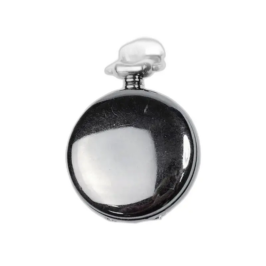 Montre Collier Pendentif Quartz Acier Inoxydable avec un élégant cadran argenté