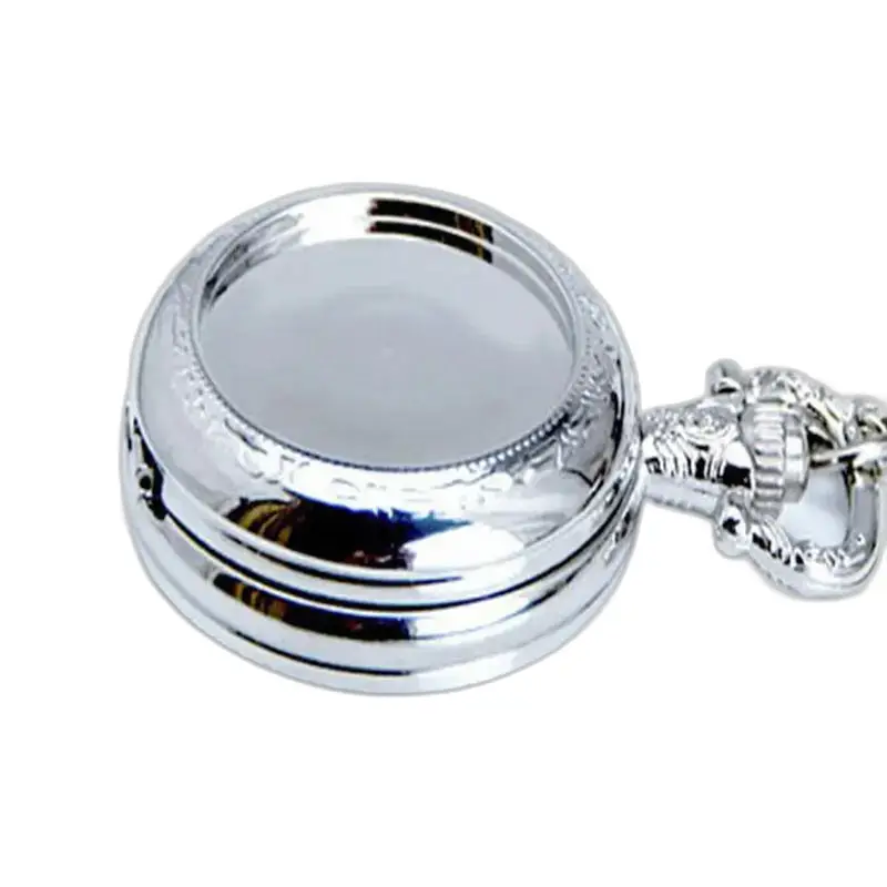 Montre Collier Personnalisable élégante pour Lui avec montre collier en argent brillant