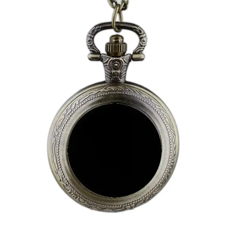 Montre Collier Personnalisable pour Homme Femme avec une ornée montre en bronze