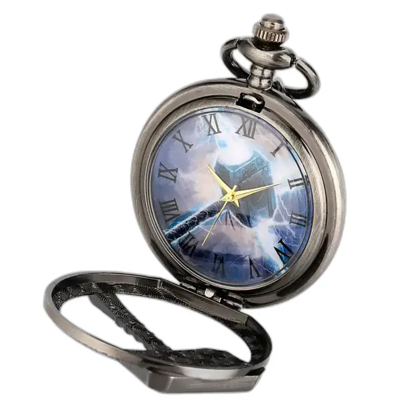 Montre Collier Quartz Marteau de Thor Femme avec design unique de marteau de Thor