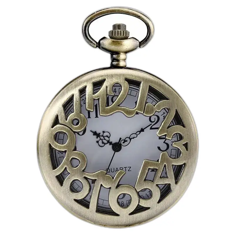 Montre Collier Rétro Femme Bronze Vintage avec montre collier antique en style