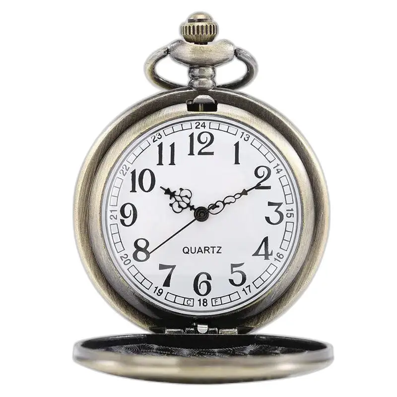 Montre collier rétro Vintage Femme en bronze avec mouvement à quartz