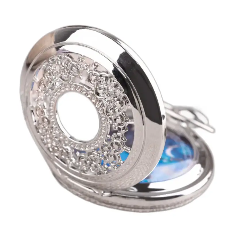 Montre collier Romantic avec une montre en argent ornée, style élégant et royal