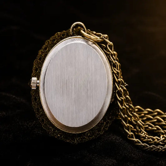 Montre de Poche Quartz Fleur Femme Pendentif - Univers Gousset