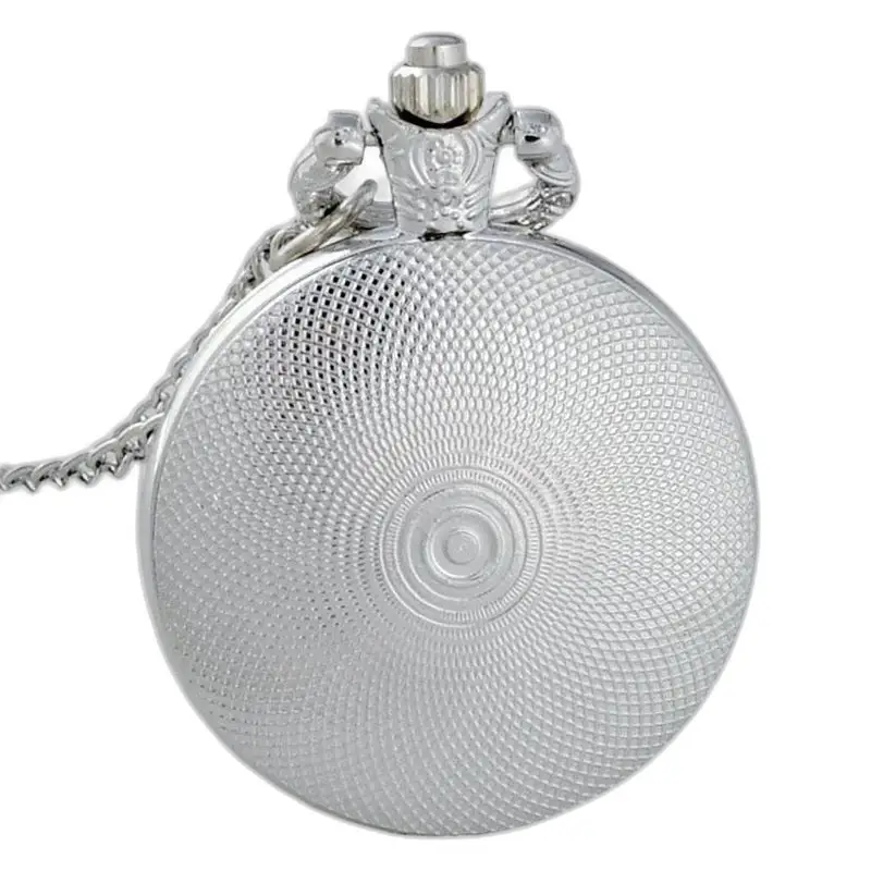 Montre Collier Rose Rouge Vintage Unisexe avec chaîne et montre argentée
