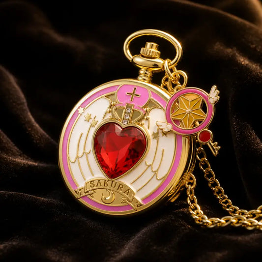 Montre de Poche Quartz Sakura Femme Collier - Univers Gousset