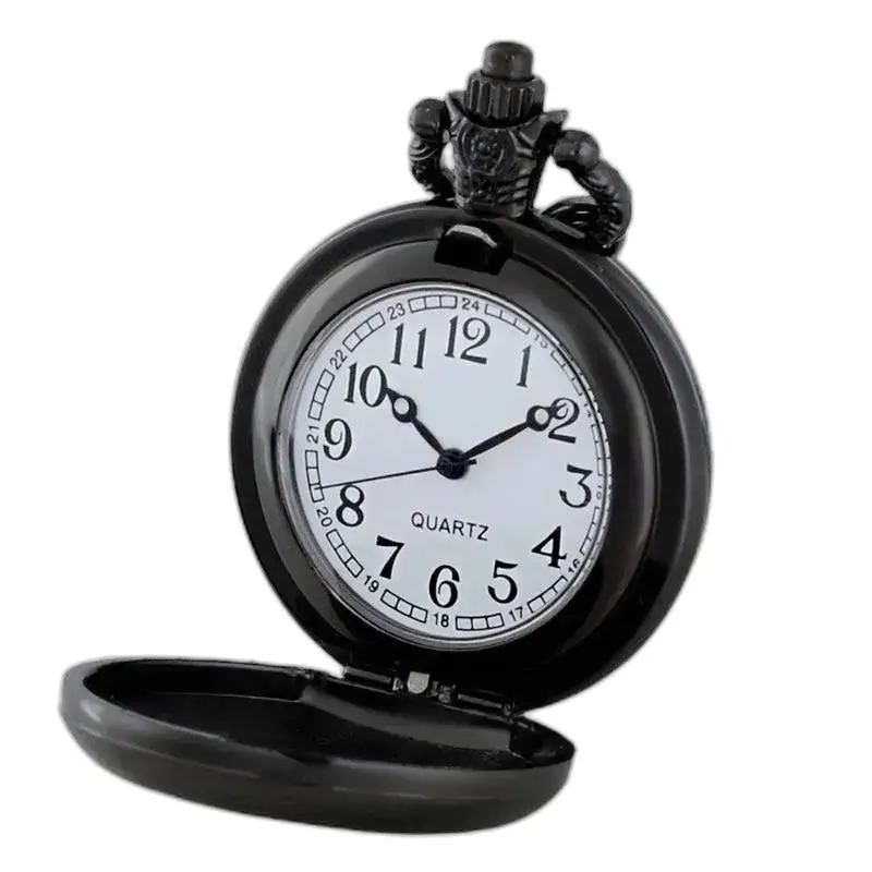 Montre Collier Vintage Arbre de Vie avec une montre de poche noire décorative