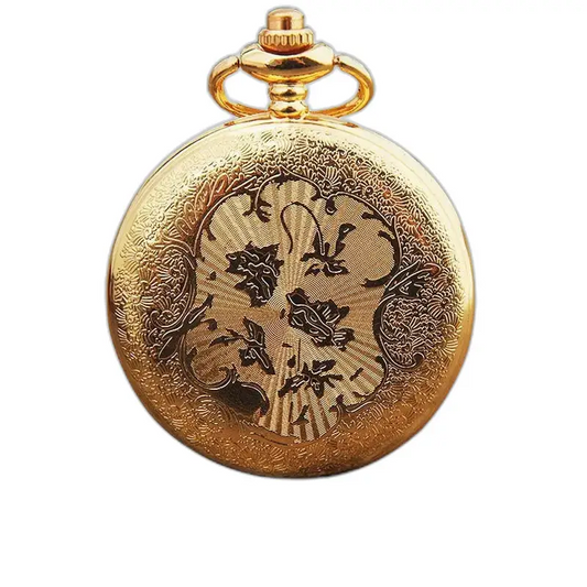 Montre collier vintage Chic Pendentif Or avec un élégant design de montre en or