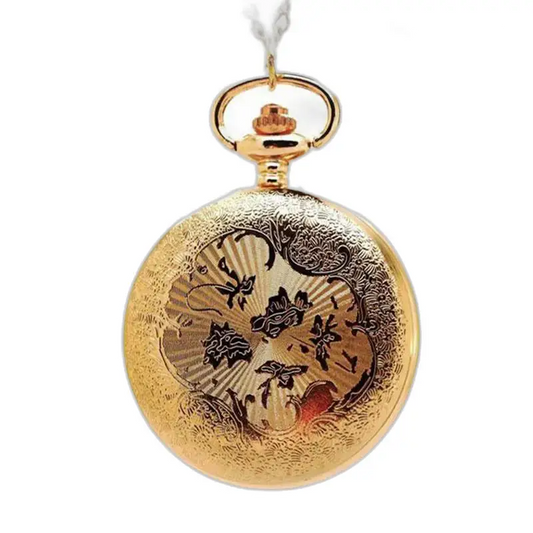 Montre collier vintage femme avec un ornée montre en or et pierres précieuses