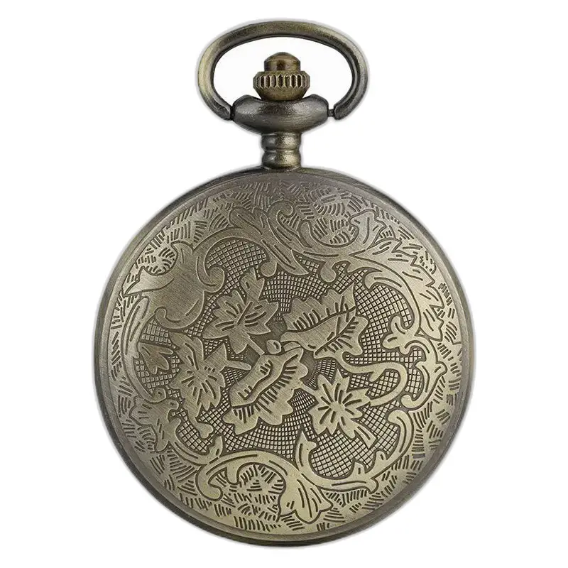 Montre Collier Vintage Rétro à Fleurs Magnifique avec un élégant boîtier en bronze