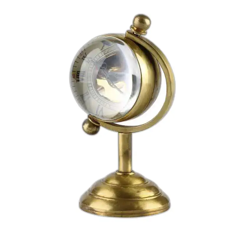 Montre de Bureau Luxe Globe élégante et Précise avec un élégant globe en laiton