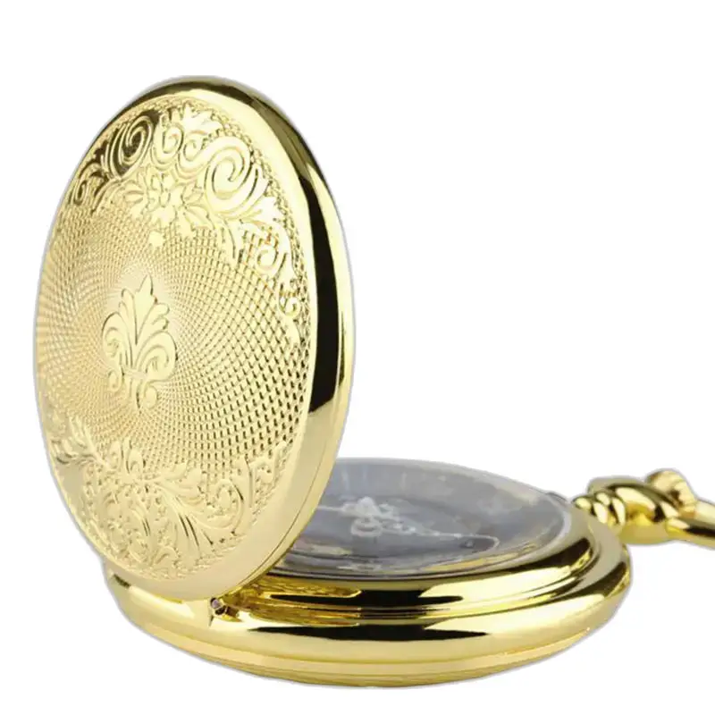 Montre de Gousset Luxe Or Homme Femme, décoré d’écussons royaux, élégante et raffinée