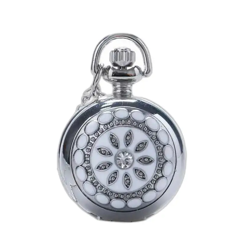 Montre de Poche à Gousset Femme Duchesse avec design floral en argent