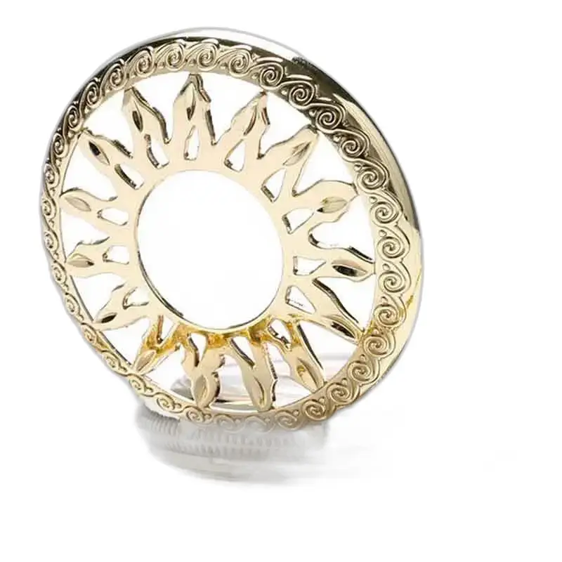 Bague dorée à motifs en éclat pour Montre de Poche à Gousset Luxe Diamant