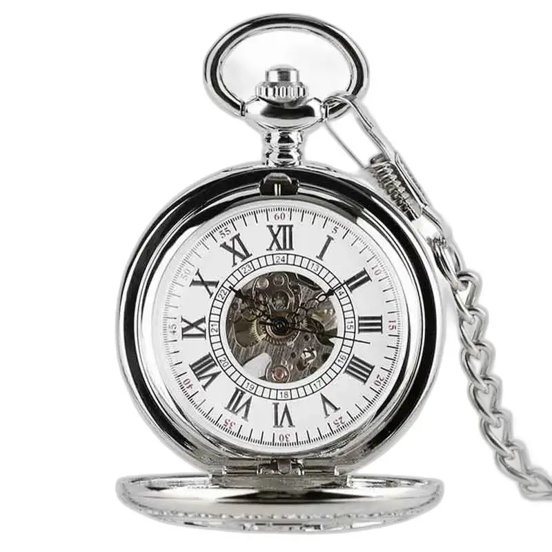 Montre de Poche à Gousset Luxe Diamant D’Argent, élégante et raffinée