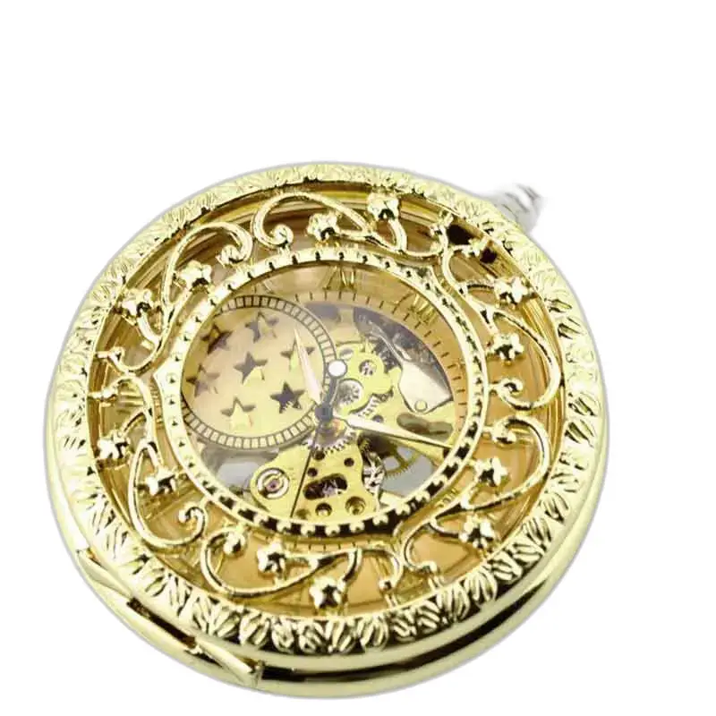 Montre de Poche à Gousset Luxe Lolite D’or, élégante montre en or ornée