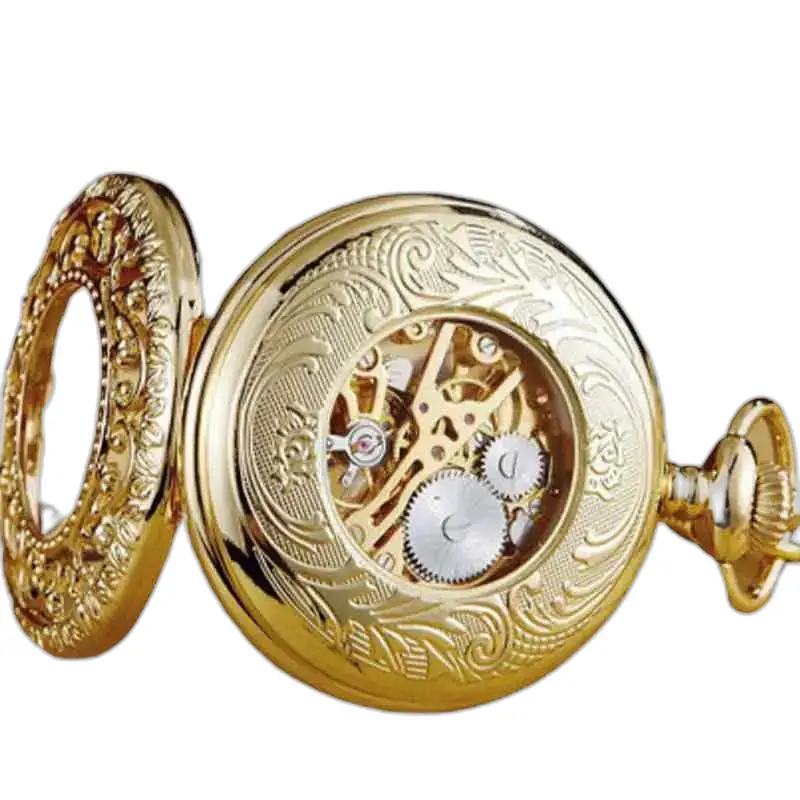 Montre de Poche à Gousset Luxe Lolite D’or avec un design orné et sophistiqué
