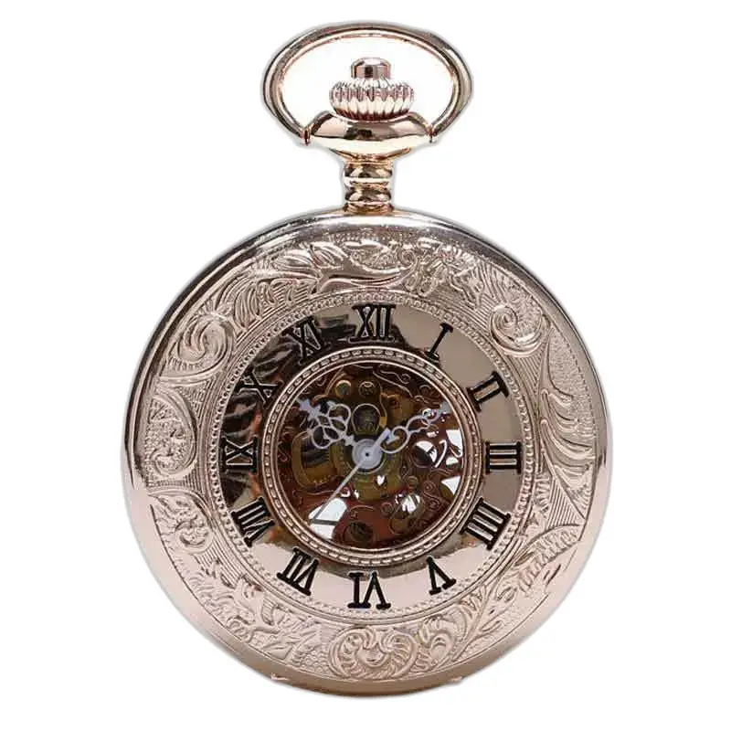 Montre de Poche à Gousset Luxe Nacre D’or avec un design orné en or