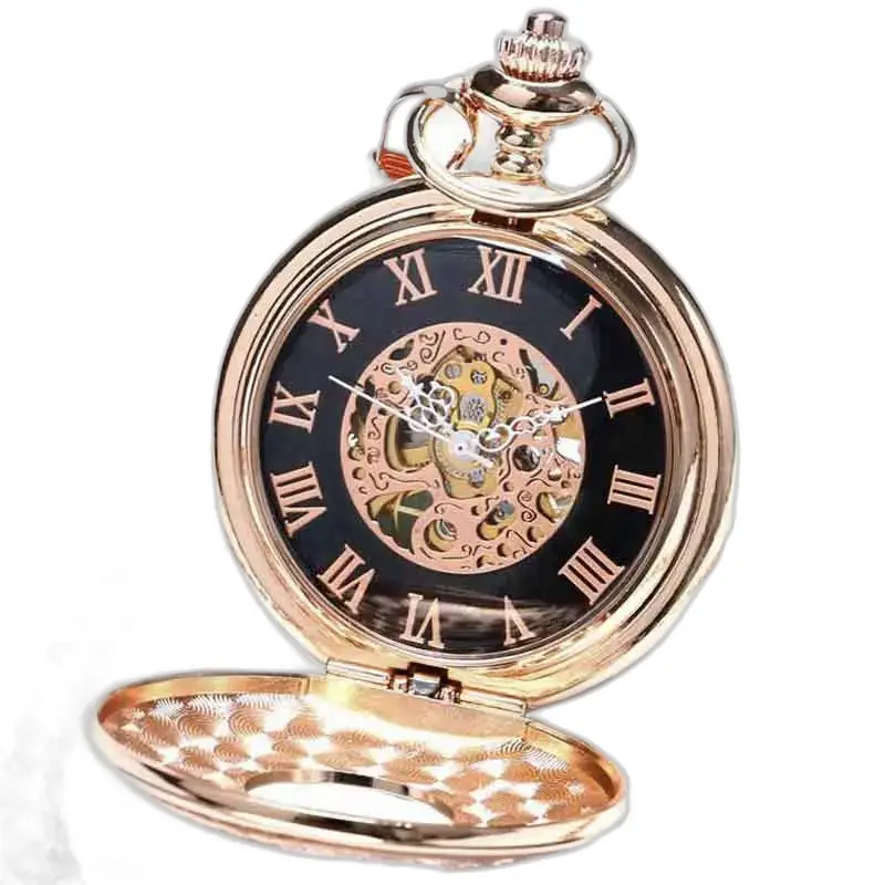 Montre de Poche à Gousset Luxe Nacre D’or avec cadran doré et détails raffinés