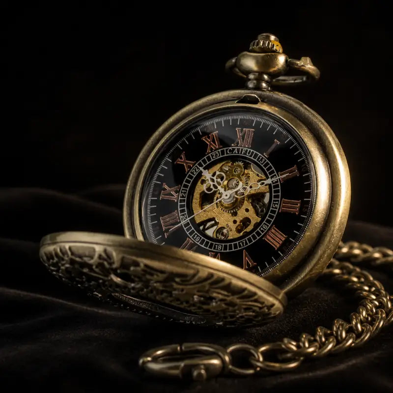 Montre de Poche Mécanique Demi-chasseur Vintage - Univers Gousset