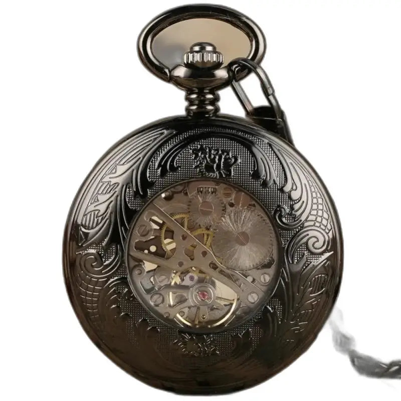 Montre de Poche Mécanique Regalcrown Moderne Homme avec engrenages visibles