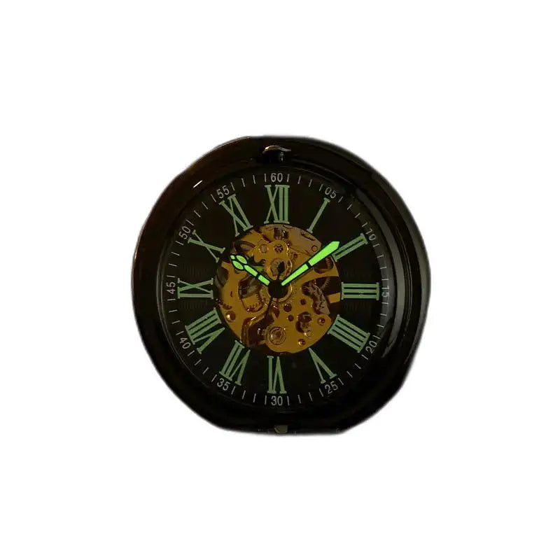 Montre de Poche Mécanique Vintage Green Lantern avec gears et mains lumineuses