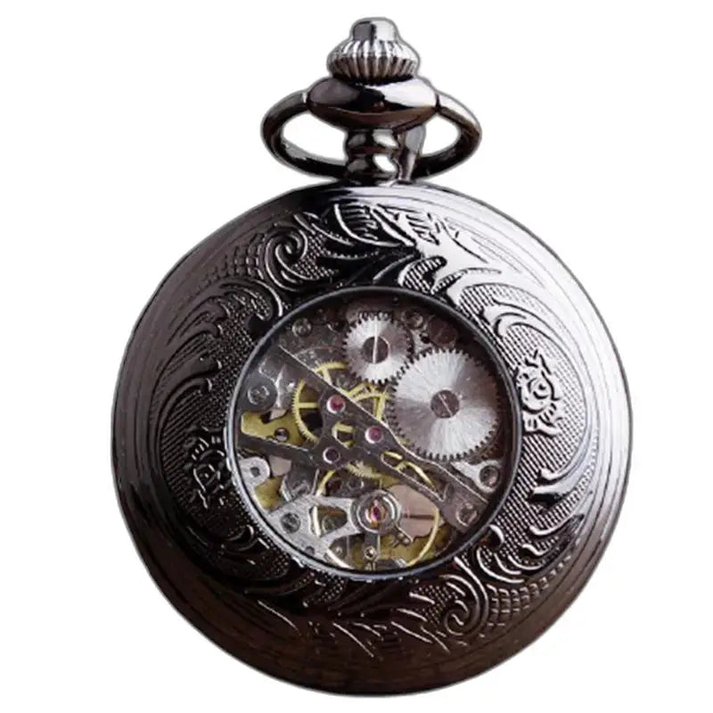 Ornate mechanical pocket watch Montre de Poche Oignon Luxe Mécanique avec remontage manuel