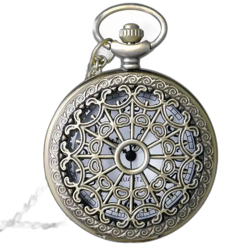 Montre Femme Pendentif Ancienne Style Vintage Argent avec un design de montre antique