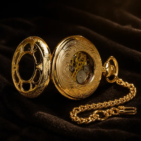 Montre à Gousset Mécanique Demi-chasseur Acier - Univers Gousset