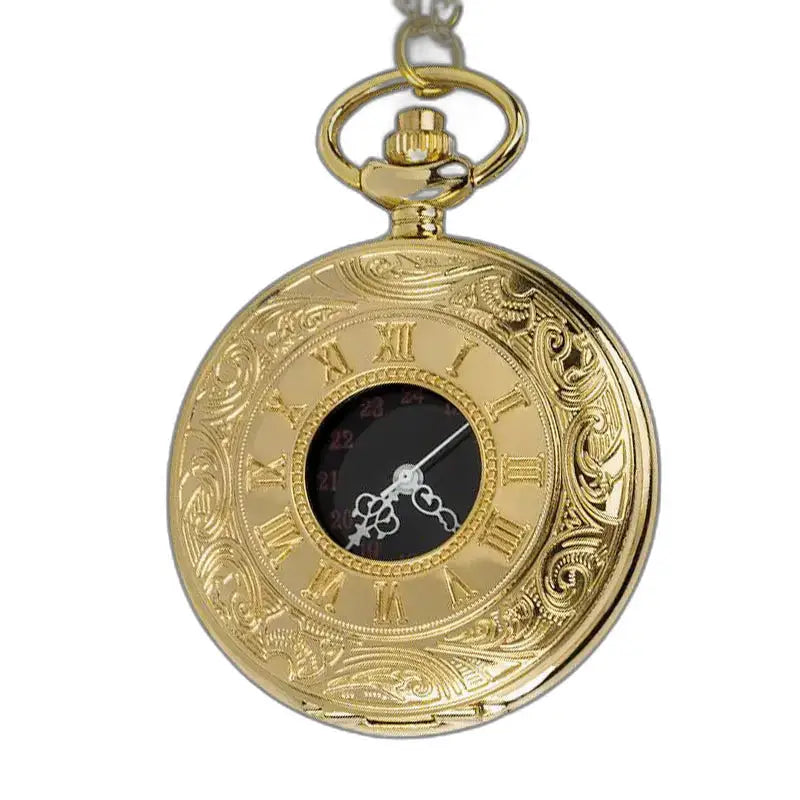 Montre à gousset ancienne luxe en or avec chiffres romains élégants