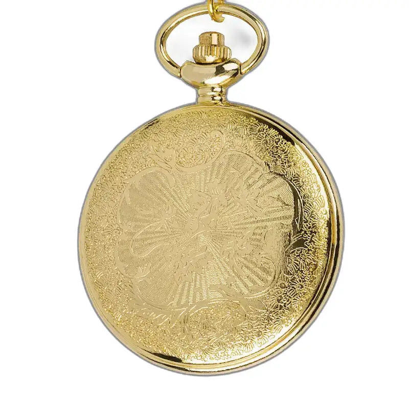 Montre Gousset Ancienne Luxe avec gravure florale et design half hunter