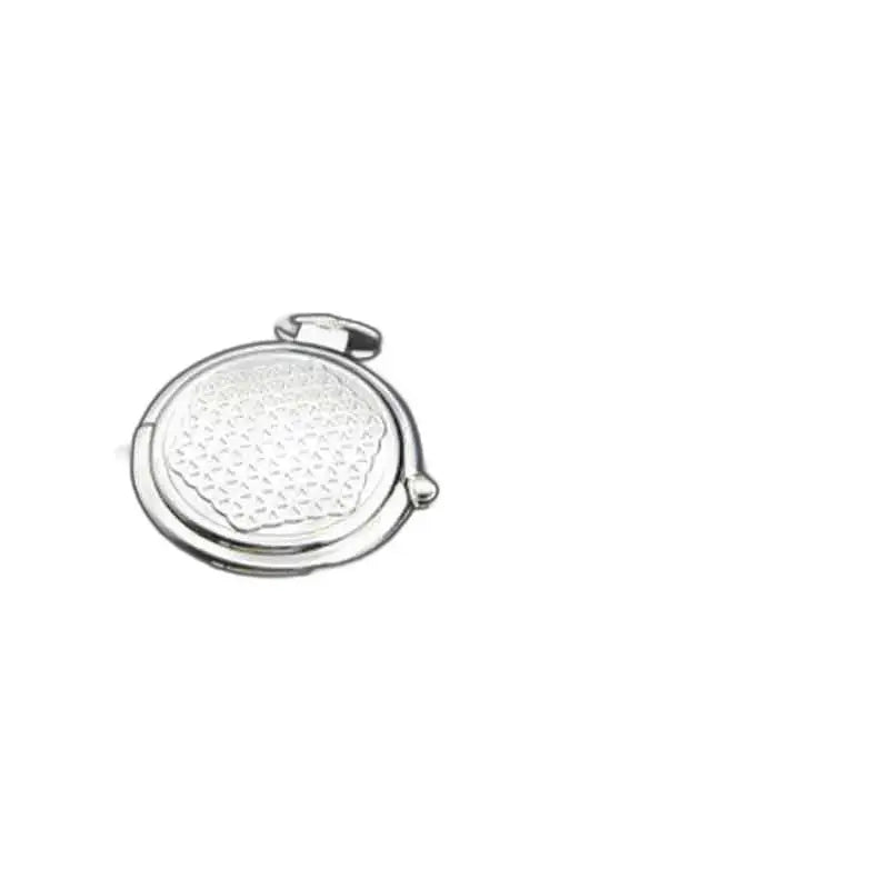 Pendentif circulaire argenté avec motif, accessoire pour Montre Gousset Argent