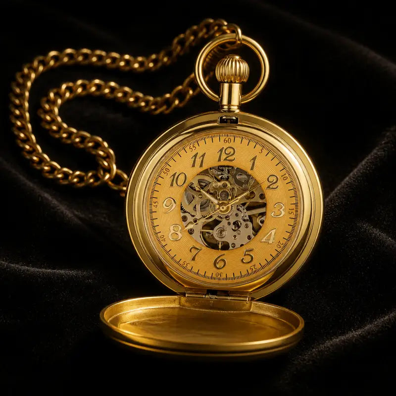 Montre à Gousset Automatique Double Chasseur - Univers Gousset