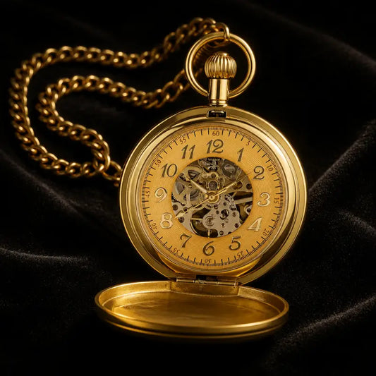 Montre à Gousset Automatique Double Chasseur - Univers Gousset