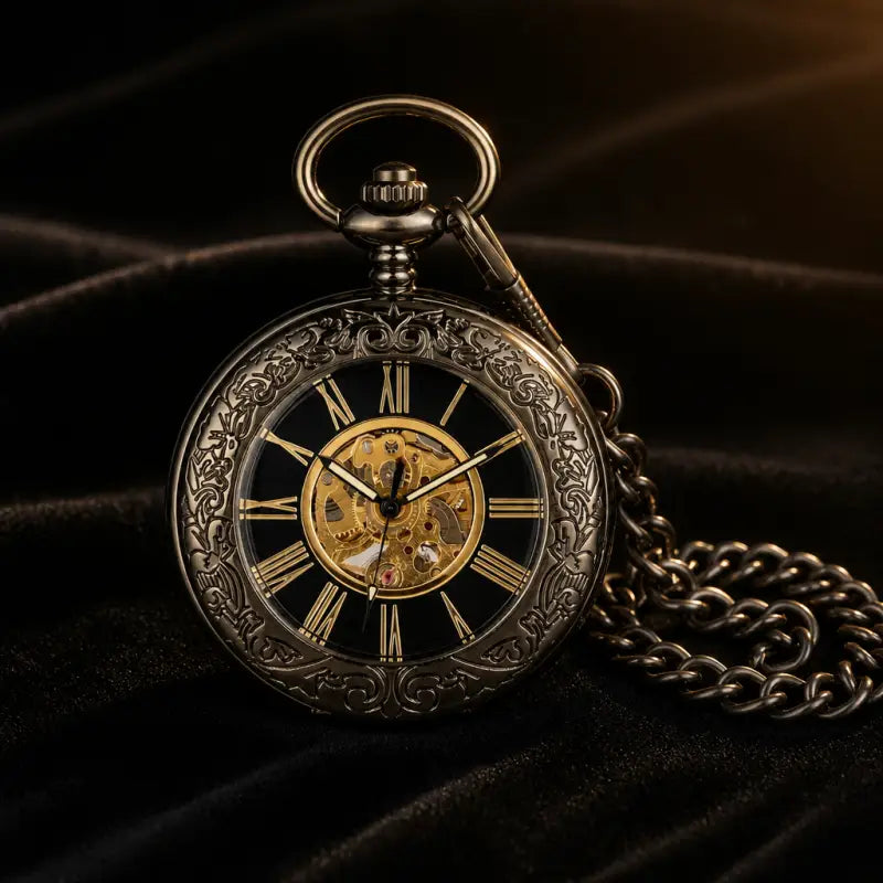 Montre à Gousset Automatique Rustique Homme - Univers Gousset