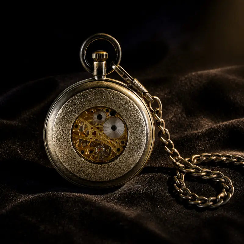 Montre à Gousset Mécanique Squelette Vintage - Univers Gousset