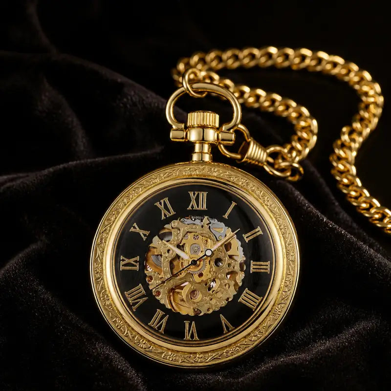Montre à Gousset Mécanique Squelette Homme - Univers Gousset